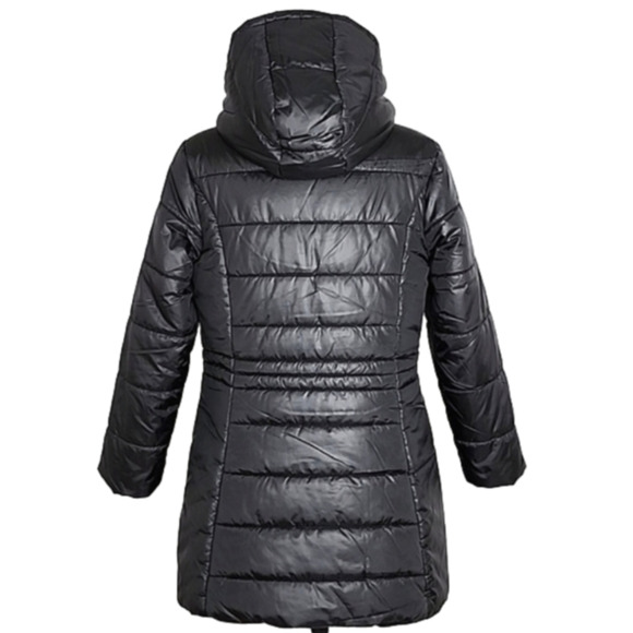 Spyder Women's Black Yara Faux Fur Lined Puffer Hooded Winter  Jacket Size Large - Picture 5 of 16